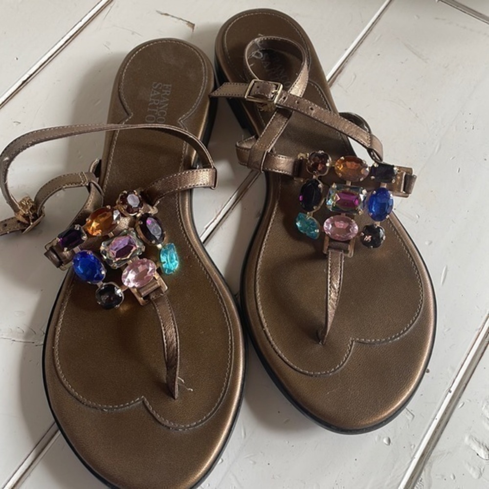 Franco Sarto jewel sandals—RARE